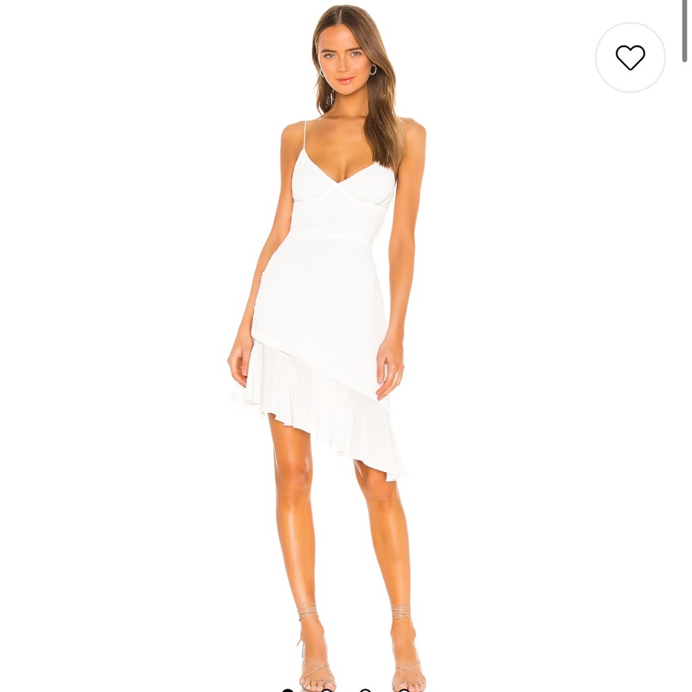 Natasha Midi Dress in White M NWT